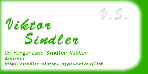 viktor sindler business card